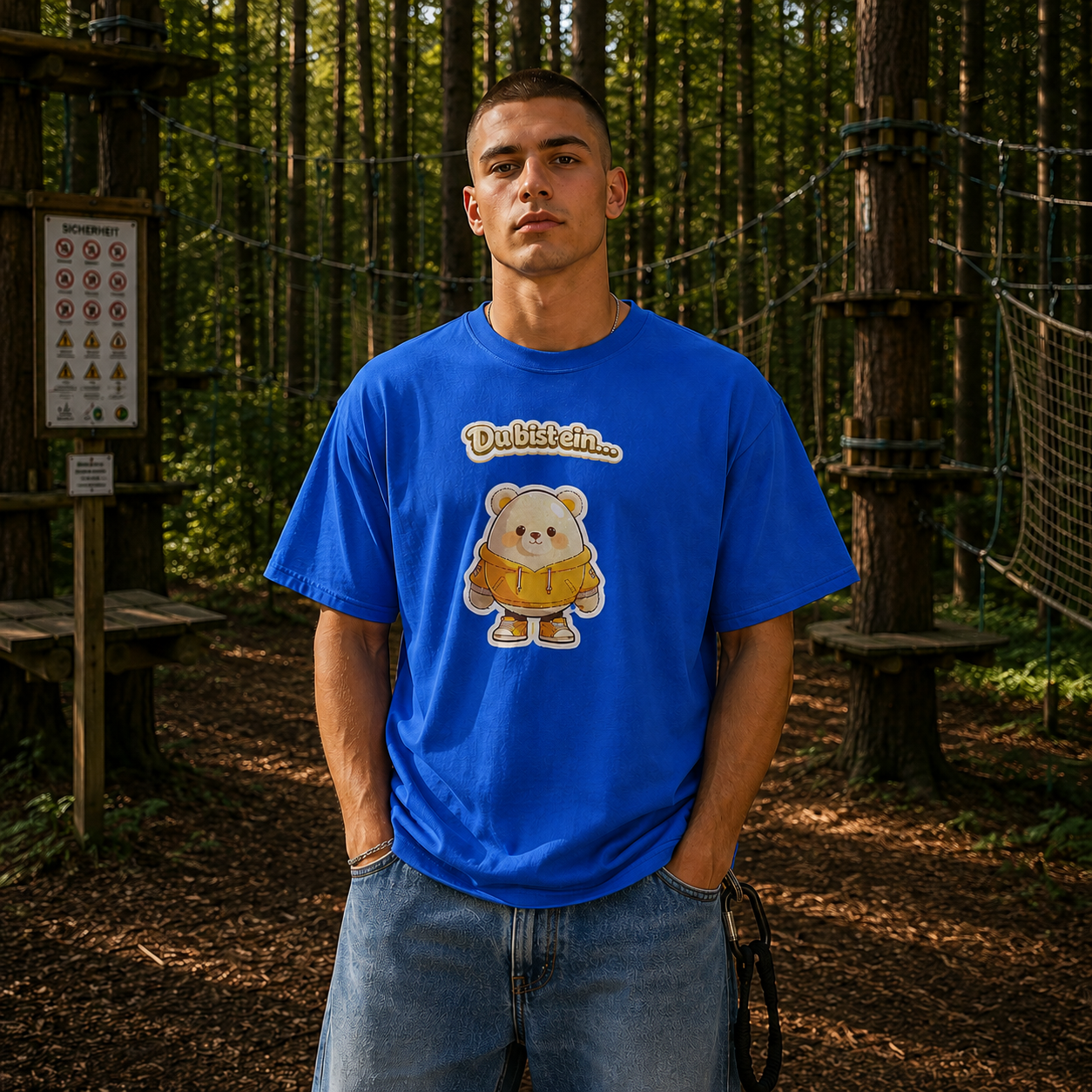 Strizzi Boutique "Eierbär" - Unisex classic tee DE Vorne