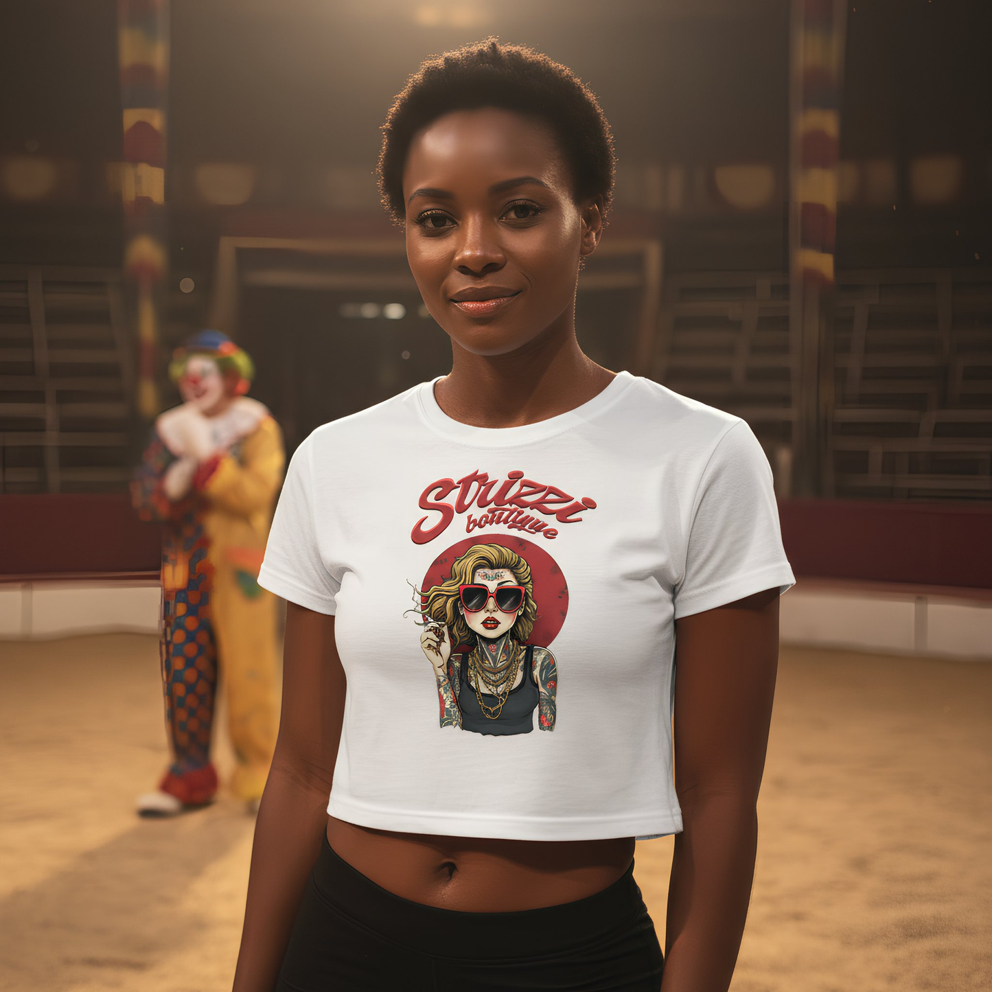 Strizzi Boutique "Grätzl Queen" - Women’s crop top vorne