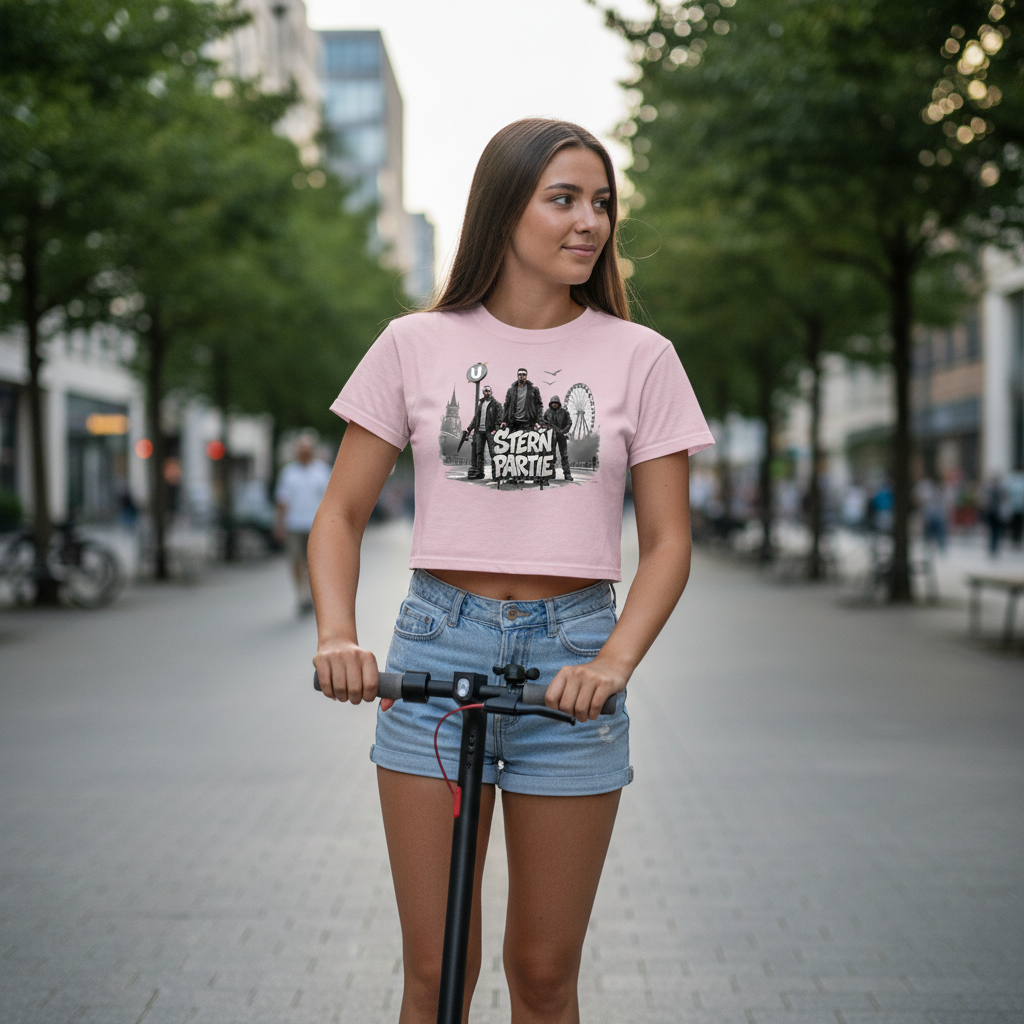 Strizzi Boutique "Stern Partie" Deutsch- Women’s crop top DE