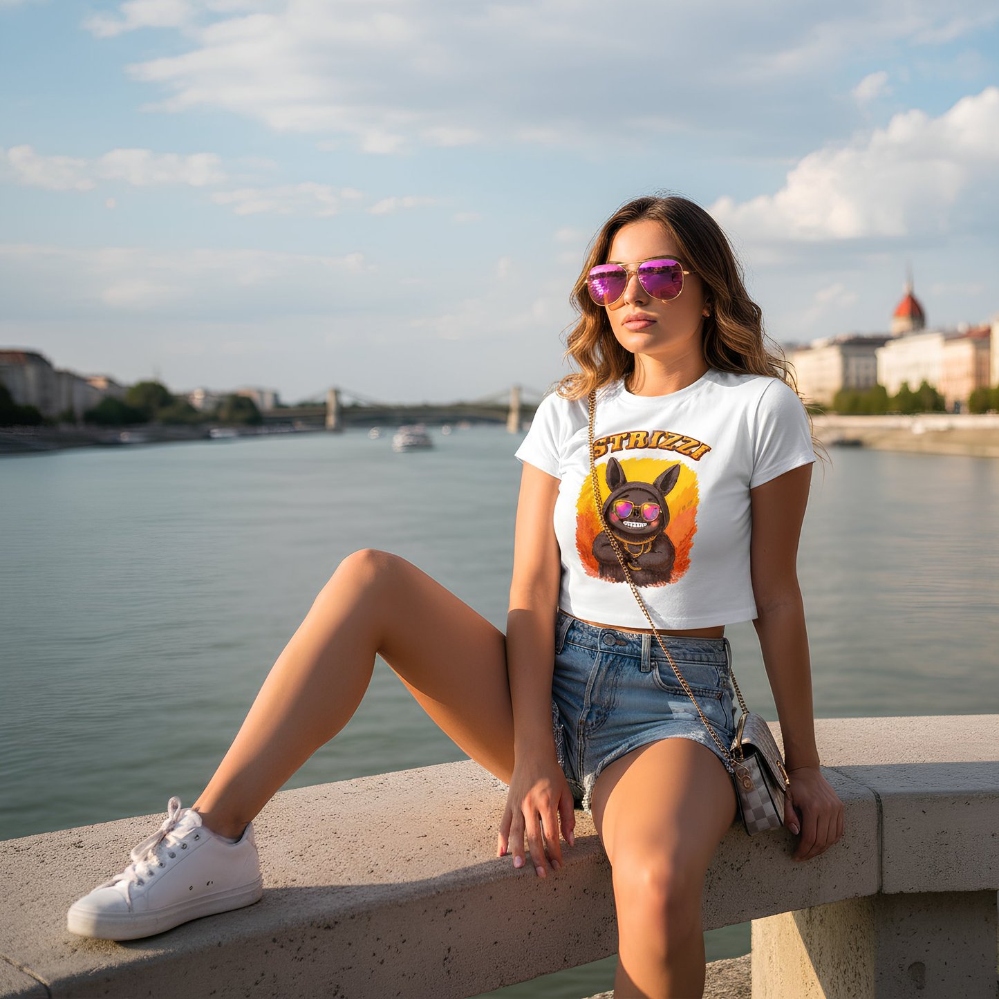 Strizzi Boutique "Heatwave Hugo" - Women’s crop top hinten