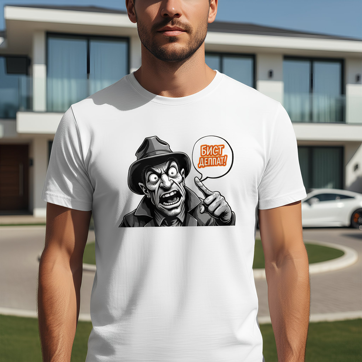 Strizzi Boutique "Bist deppat?" - Unisex T-Shirt KRY