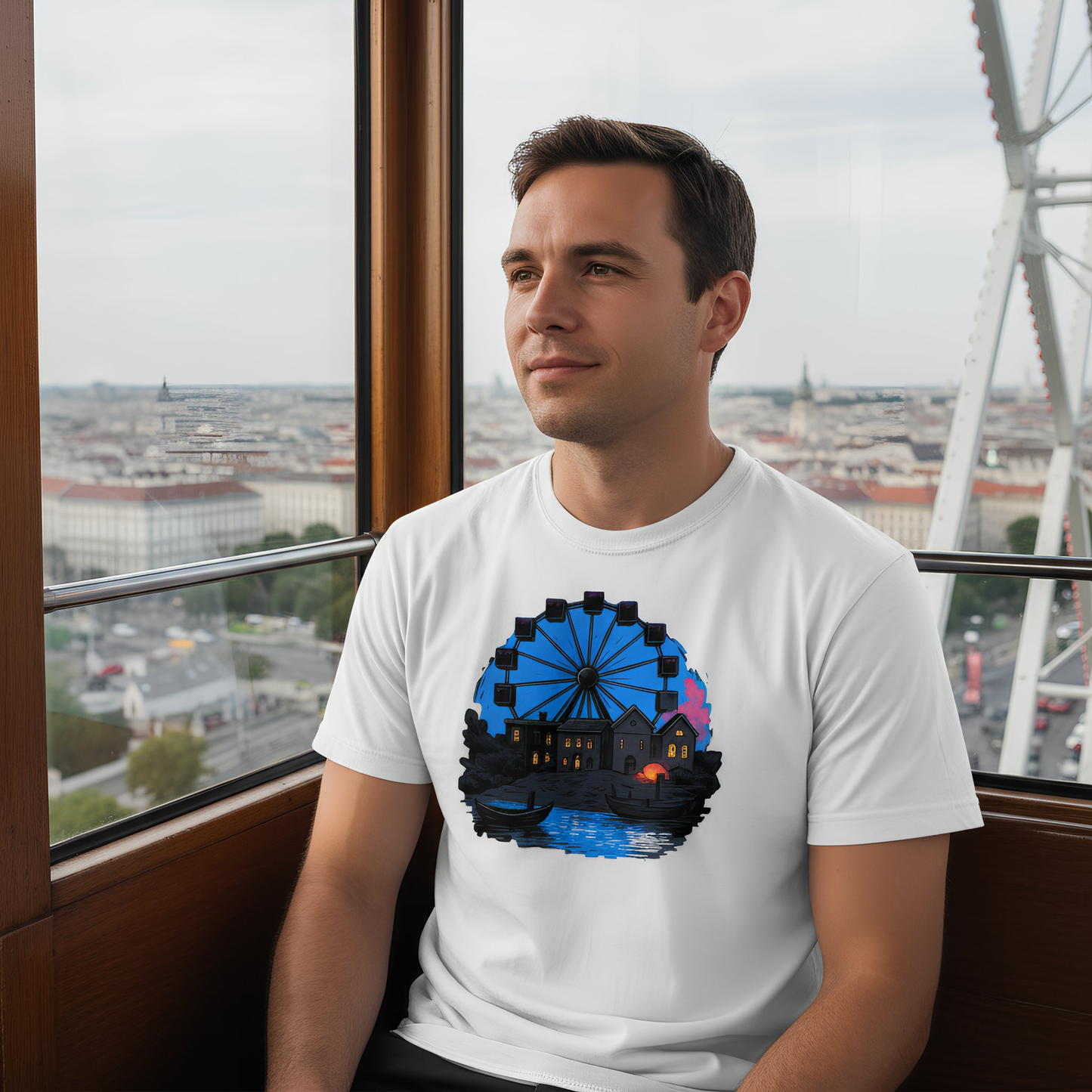 Strizzi Boutique "Donau-Riesenrad" - Unisex T-Shirt