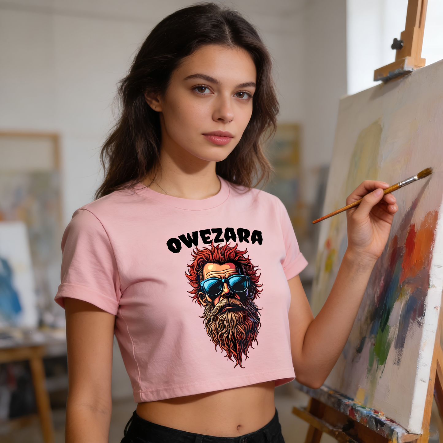 Strizzi Boutique "Owezara"- Women’s crop top hinten