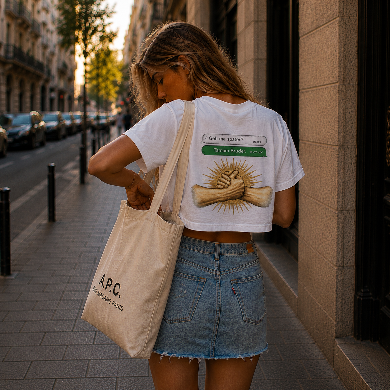 Strizzi Boutique "Tamam Bruder" - Women’s crop top