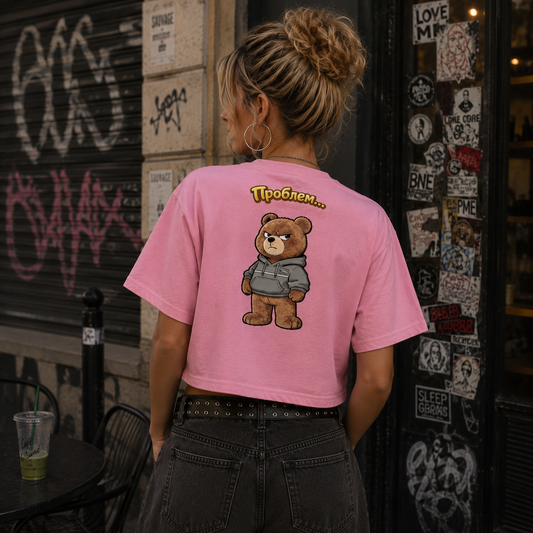 Strizzi Boutique "Problembär" - Women’s crop top KYR Hinten
