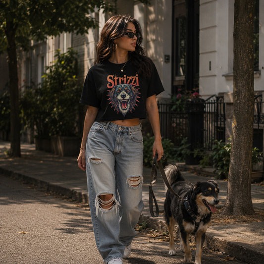 Strizzi Boutique "Strizzihound" - Women’s crop top vorne