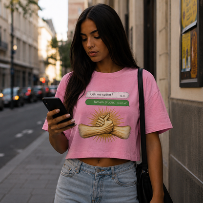 Strizzi Boutique "Tamam Bruder" - Women’s crop top