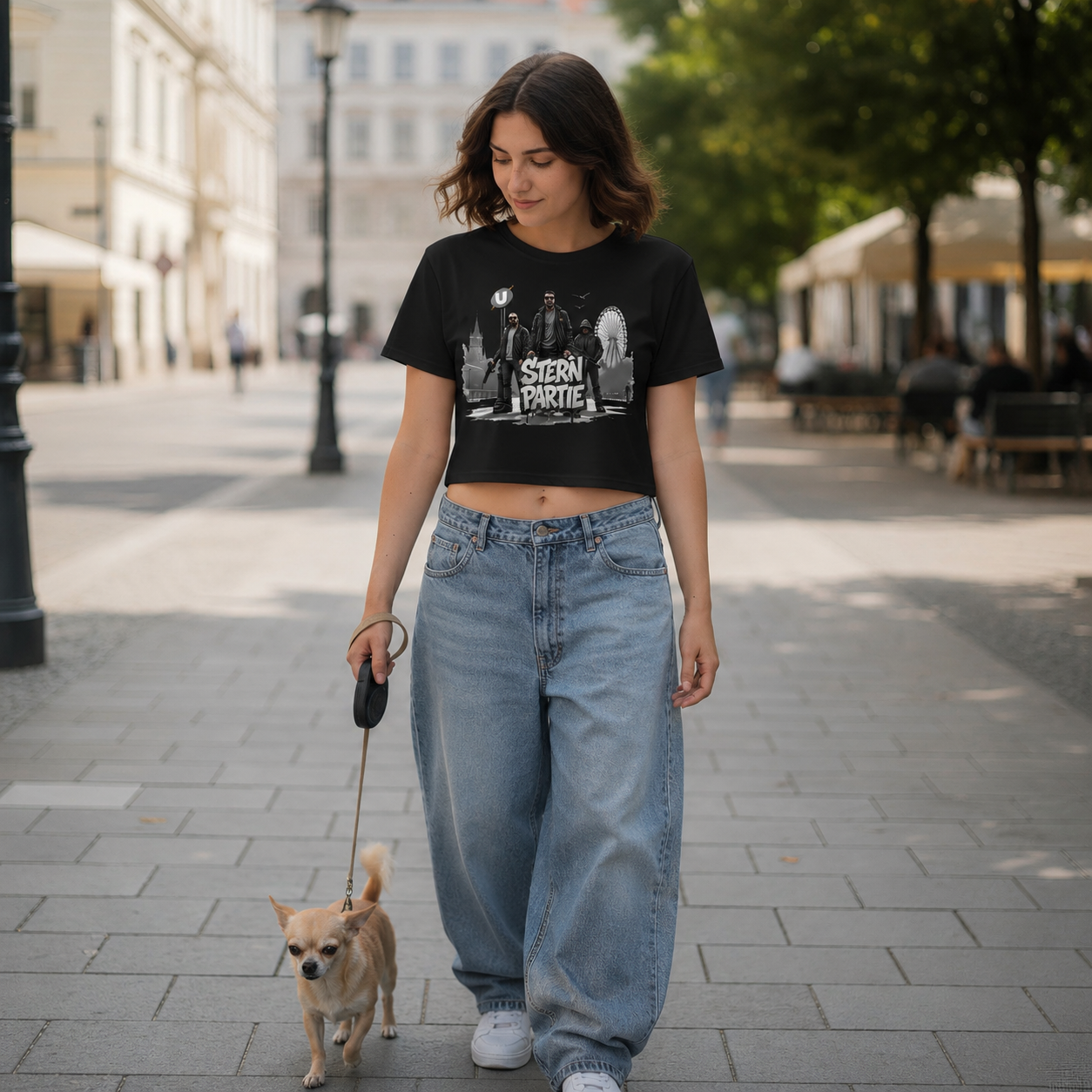 Strizzi Boutique "Stern Partie" Deutsch- Women’s crop top DE