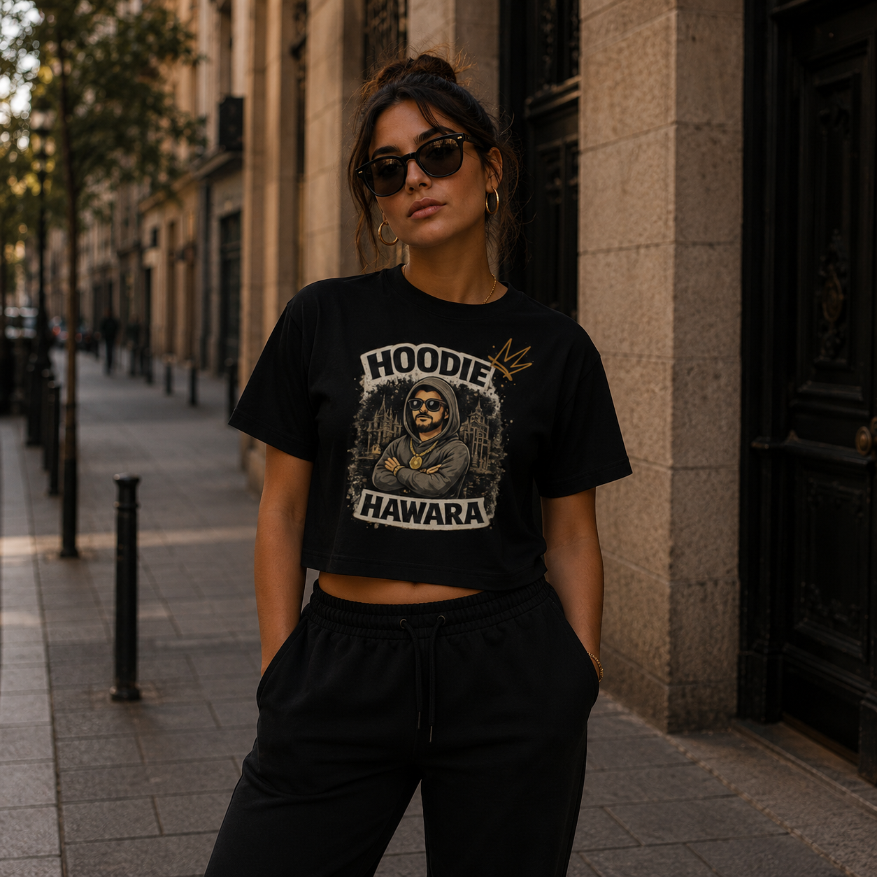 Strizzi Boutique "Hoodie Hawara 2" - Women’s crop top