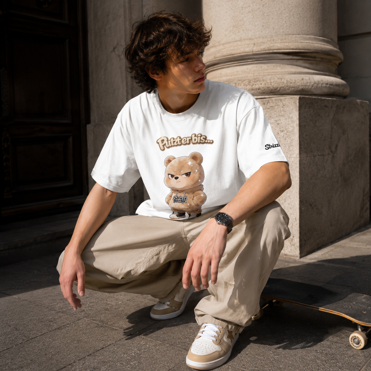 Strizzi Boutique "Putzbär" - Unisex classic tee DE Vorne