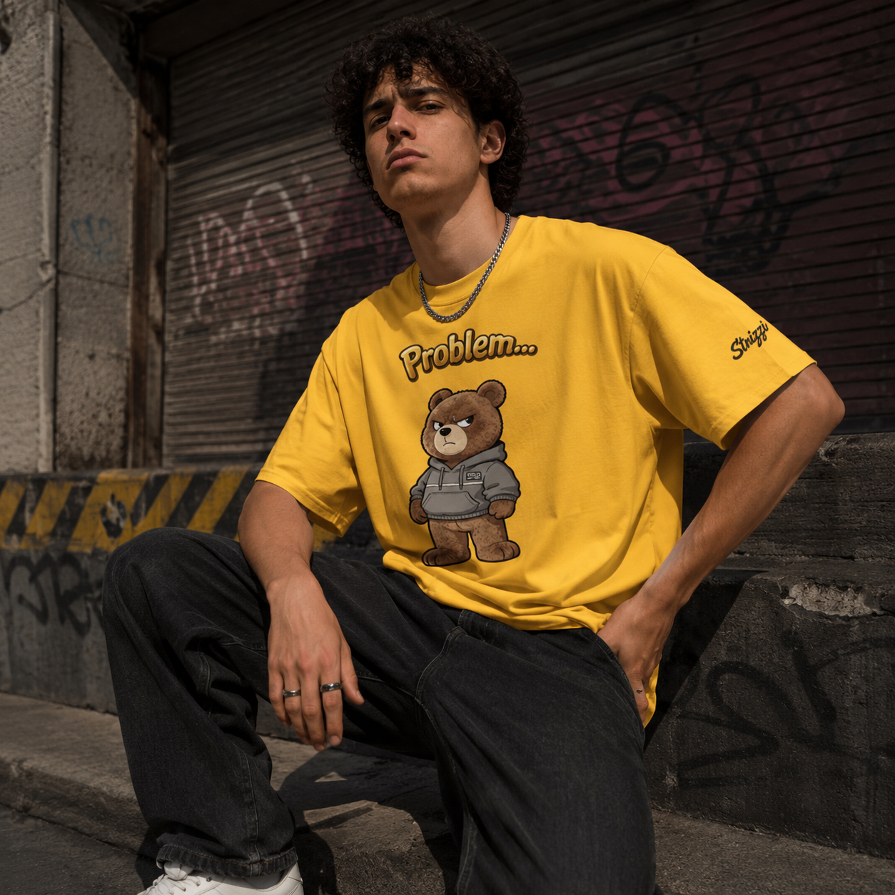 Strizzi Boutique "Problembär" - Unisex classic tee DE Vorne