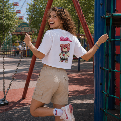 Strizzi Boutique "Soda Himbär 1" - Women’s crop top DE Hinten