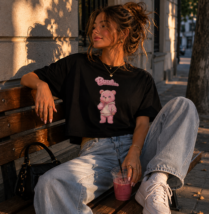 Strizzi Boutique "Bussibär" - Women’s crop top DE Vorne