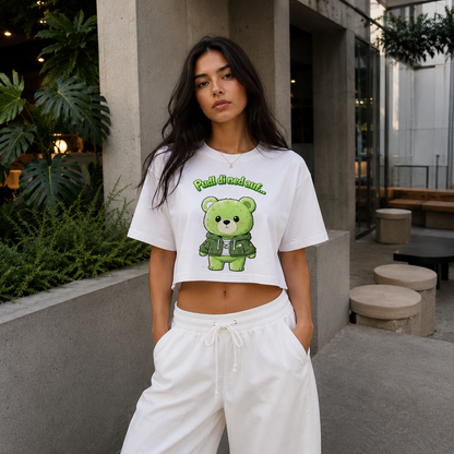 Strizzi Boutique "Hustinettenbär" - Women’s crop top DE Vorne