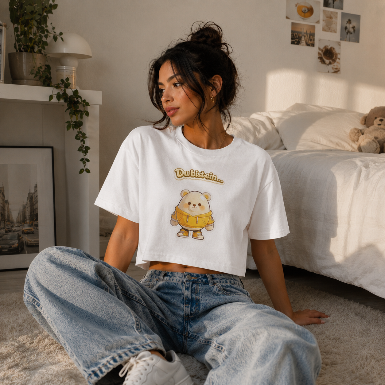 Strizzi Boutique "Eierbär" - Women’s crop top DE Vorne