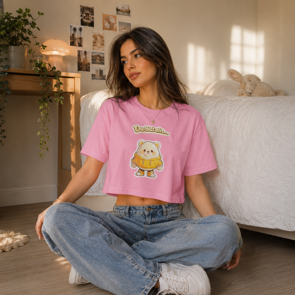 Strizzi Boutique "Eierbär" - Women’s crop top DE Vorne