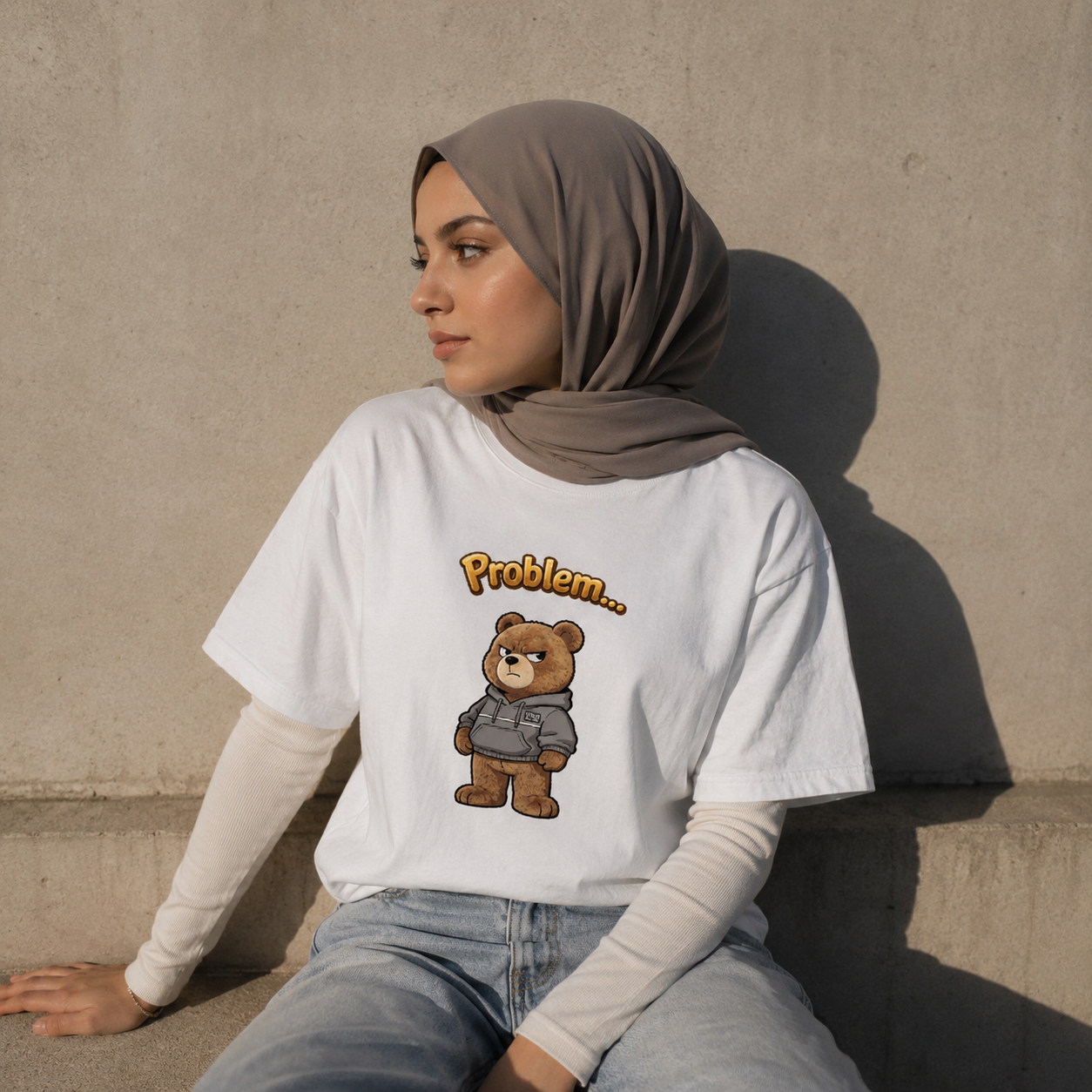Strizzi Boutique "Problembär" - Women’s crop top DE Vorne