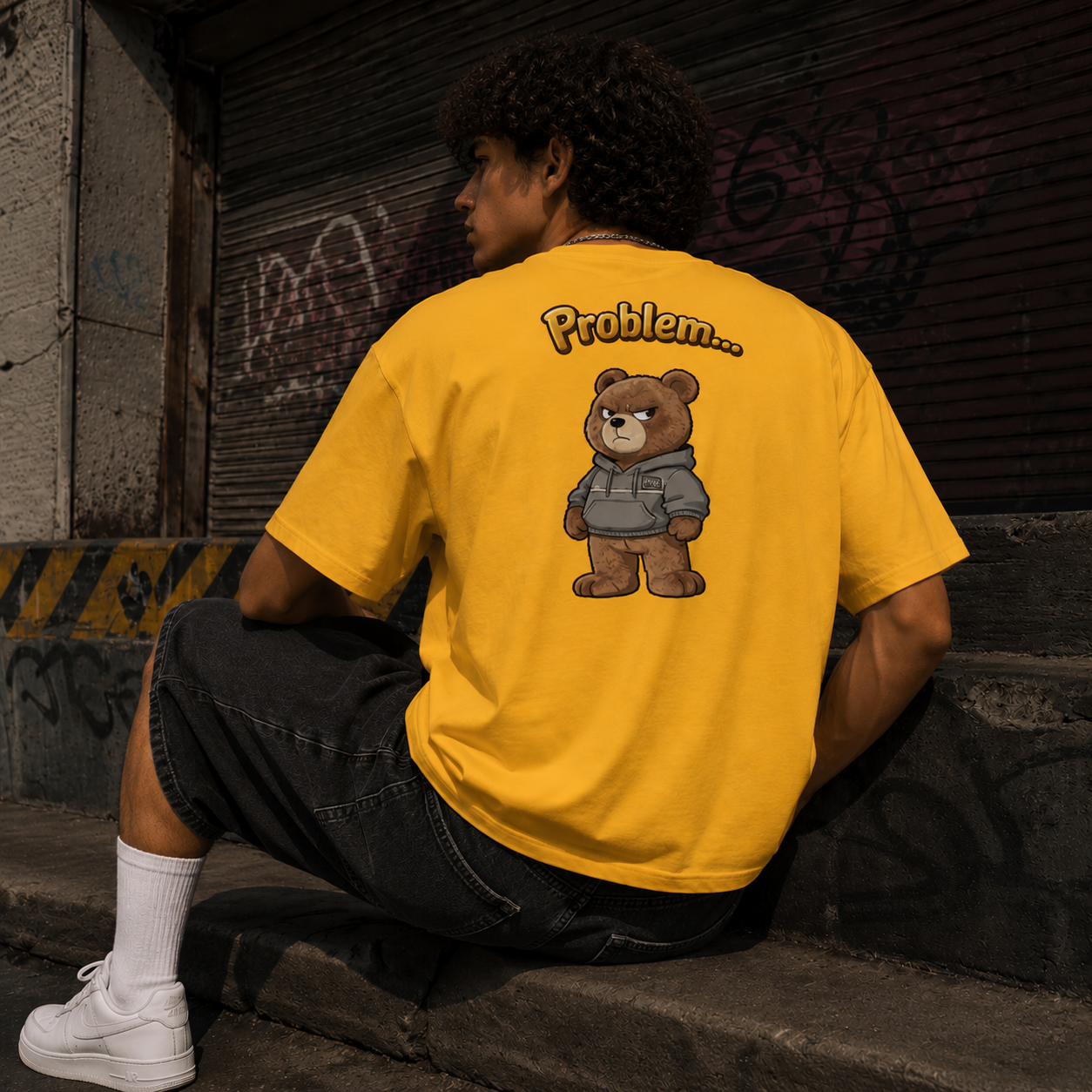 Strizzi Boutique "Problembär" - Unisex classic tee DE Hinten