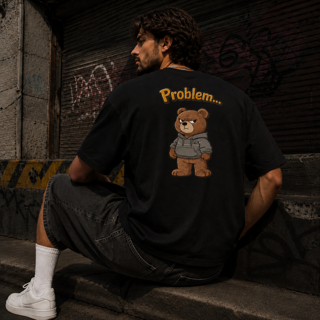 Strizzi Boutique "Problembär" - Unisex classic tee DE Hinten