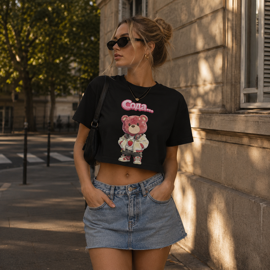 Strizzi Boutique "Soda Himbär" - Women’s crop top KYR Vorne
