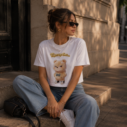 Strizzi Boutique "Putzbär" - Women’s crop top KYR Vorne