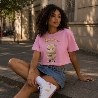 Strizzi Boutique "Putzbär" - Women’s crop top KYR Vorne