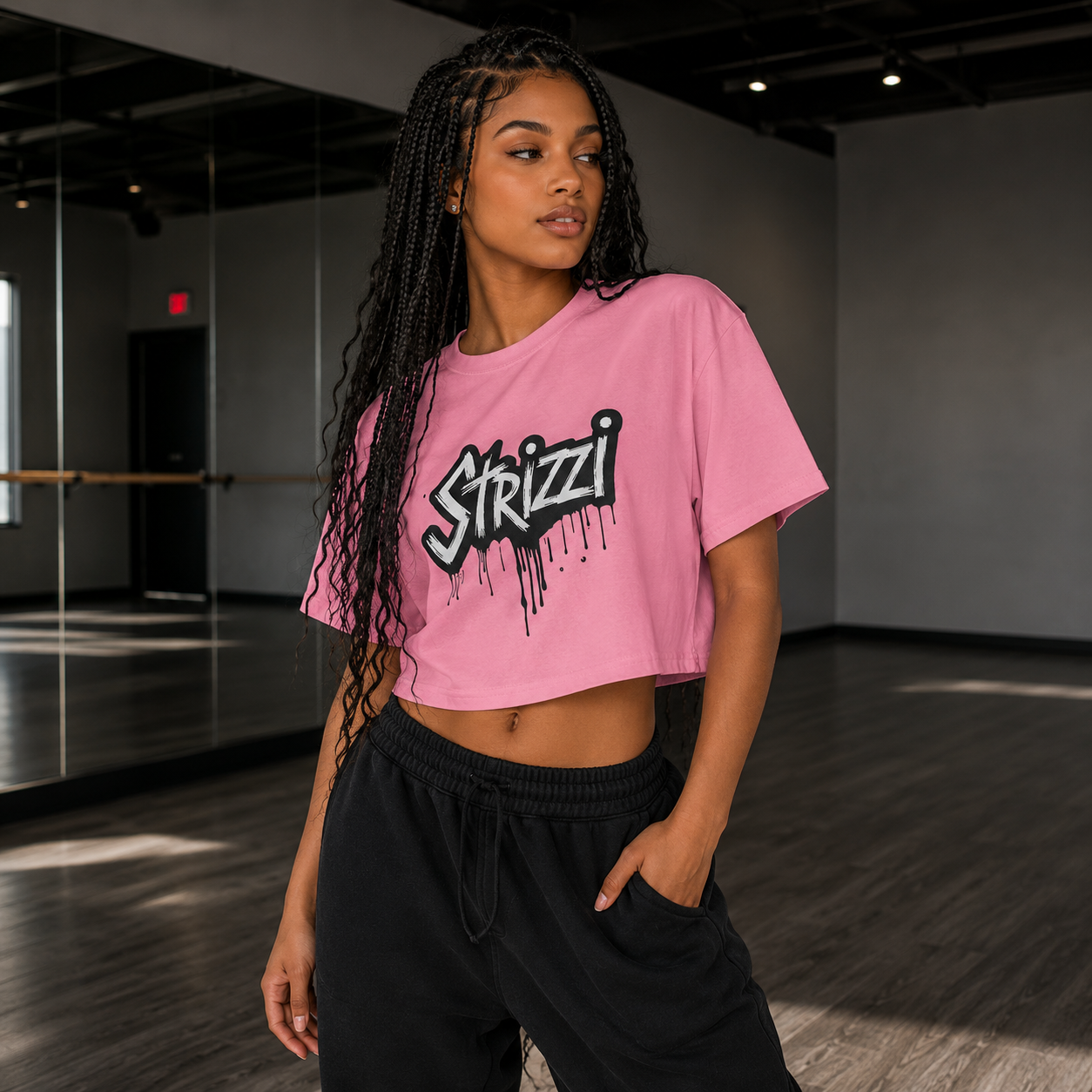 Strizzi Boutique "Scream" - Women’s crop top Vorne