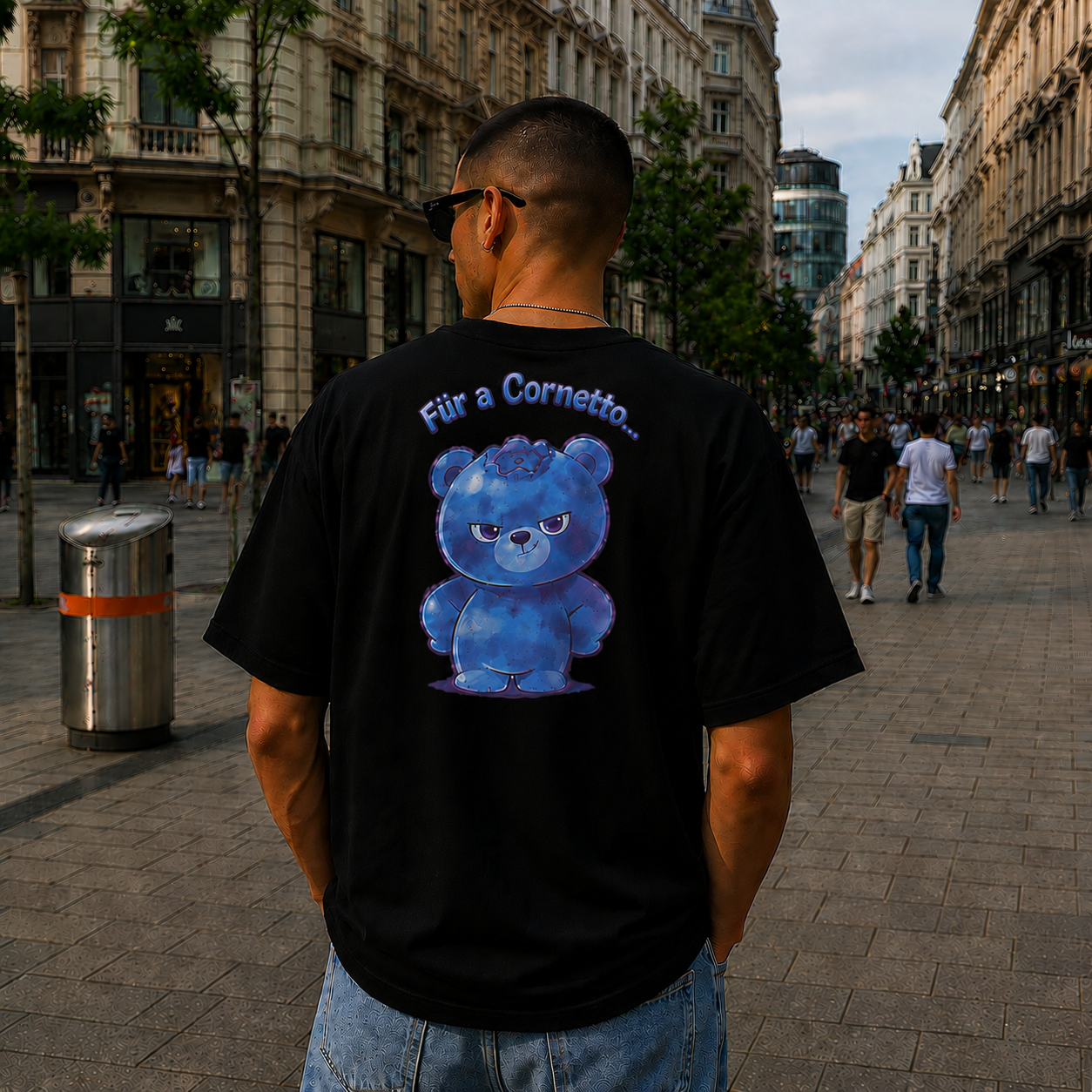 Strizzi Boutique "Cornetto" - Unisex classic tee DE Hinten