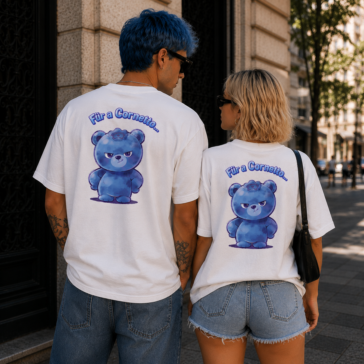 Strizzi Boutique "Cornetto" - Unisex classic tee DE Hinten