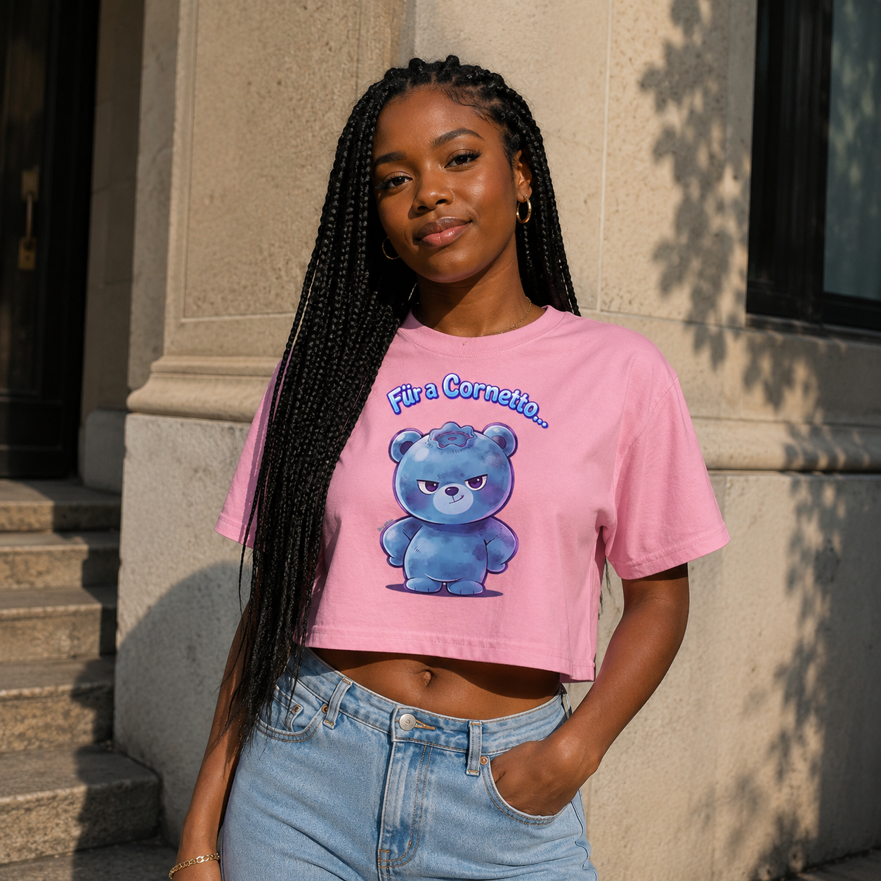Strizzi Boutique "Cornetto" - Women’s crop top DE Vorne