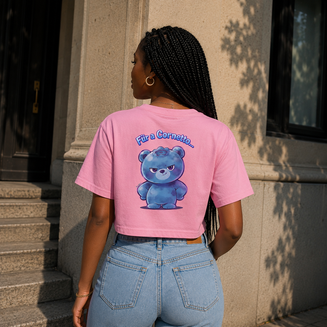 Strizzi Boutique "Cornetto" - Women’s crop top DE Hinten