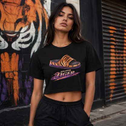 Strizzi Boutique "Schlapfen Tiger" - Women’s crop top