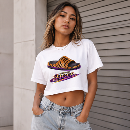 Strizzi Boutique "Schlapfen Tiger" - Women’s crop top