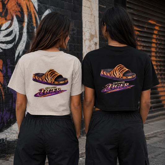 Strizzi Boutique "Schlapfen Tiger" - Women’s crop top