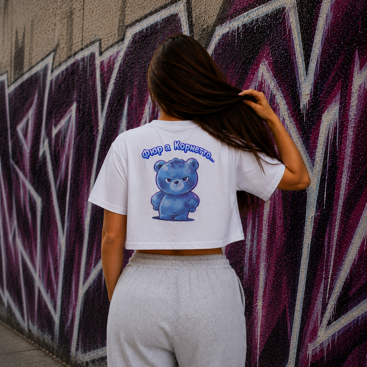 Strizzi Boutique "Cornetto" - Women’s crop top KYR Hinten