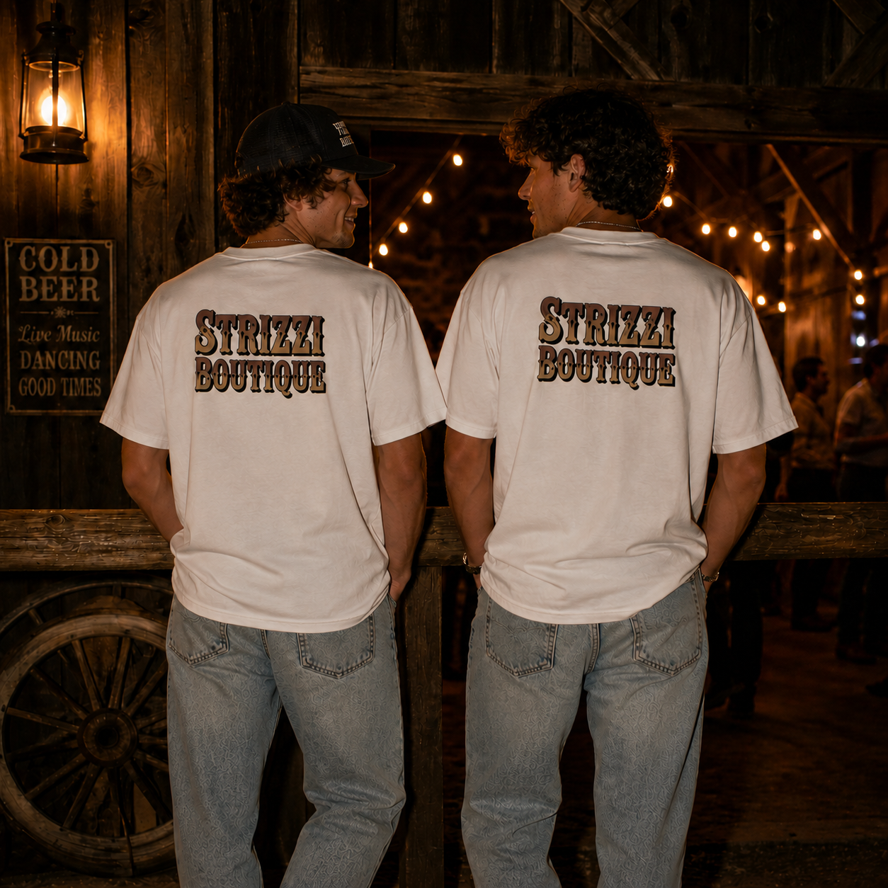 Strizzi Boutique "Saloon" - Unisex classic tee Hinten