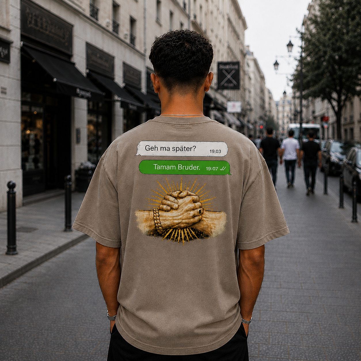 Strizzi Boutique "Tamam Bruder" - Unisex classic tee Hinten