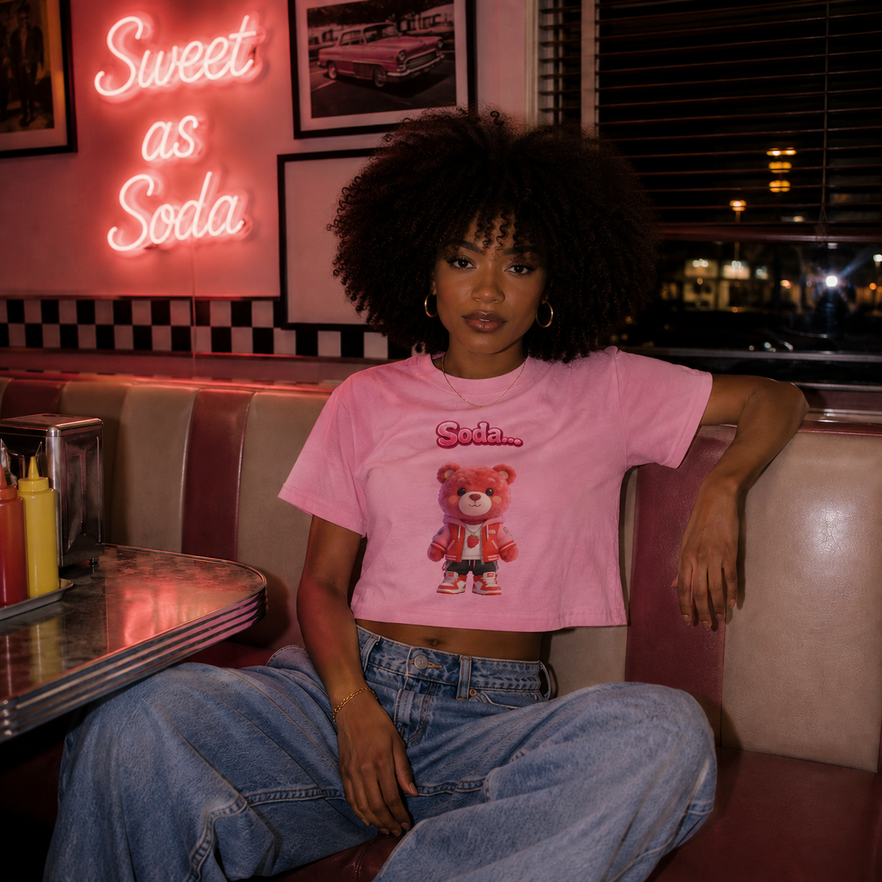 Strizzi Boutique "Soda Himbär 2" - Women’s crop top DE Vorne