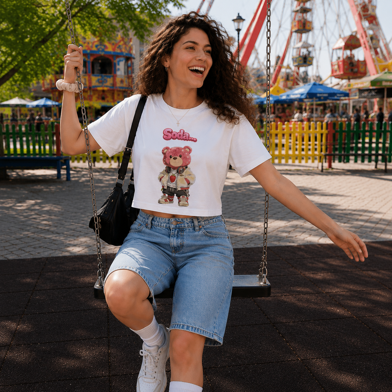 Strizzi Boutique "Soda Himbär 1" - Women’s crop top DE Vorne
