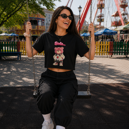 Strizzi Boutique "Soda Himbär 1" - Women’s crop top DE Vorne
