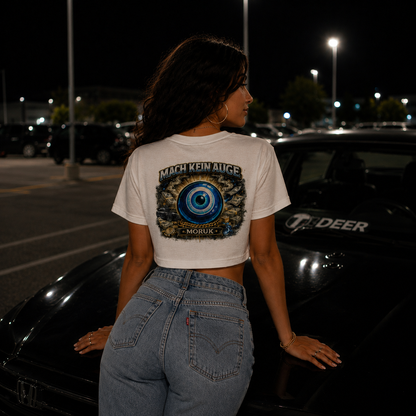 Strizzi Boutique "Mach kein Auge Moruk" - Women’s crop top Hinten