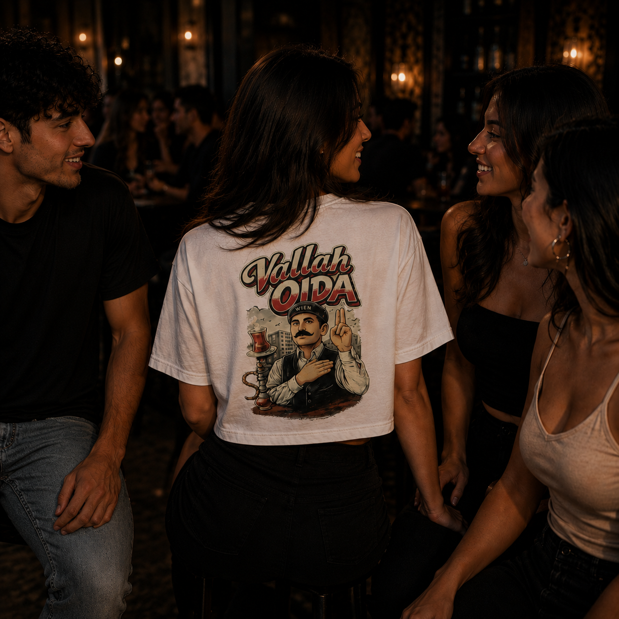 Strizzi Boutique "Vallah Oida" - Women’s crop top Hinten