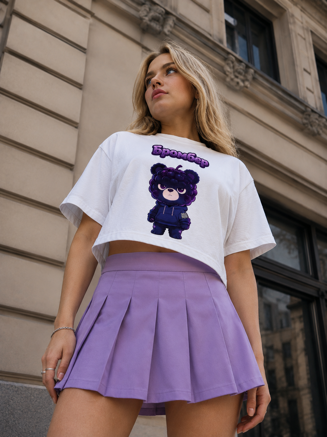Strizzi Boutique "Brombär" - Women’s crop top KYR Vorne