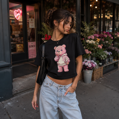 Strizzi Boutique "Bussibär" ohne Schrift - Women’s crop top Vorne