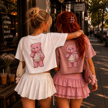 Strizzi Boutique "Bussibär" ohne Schrift - Women’s crop top Hinten