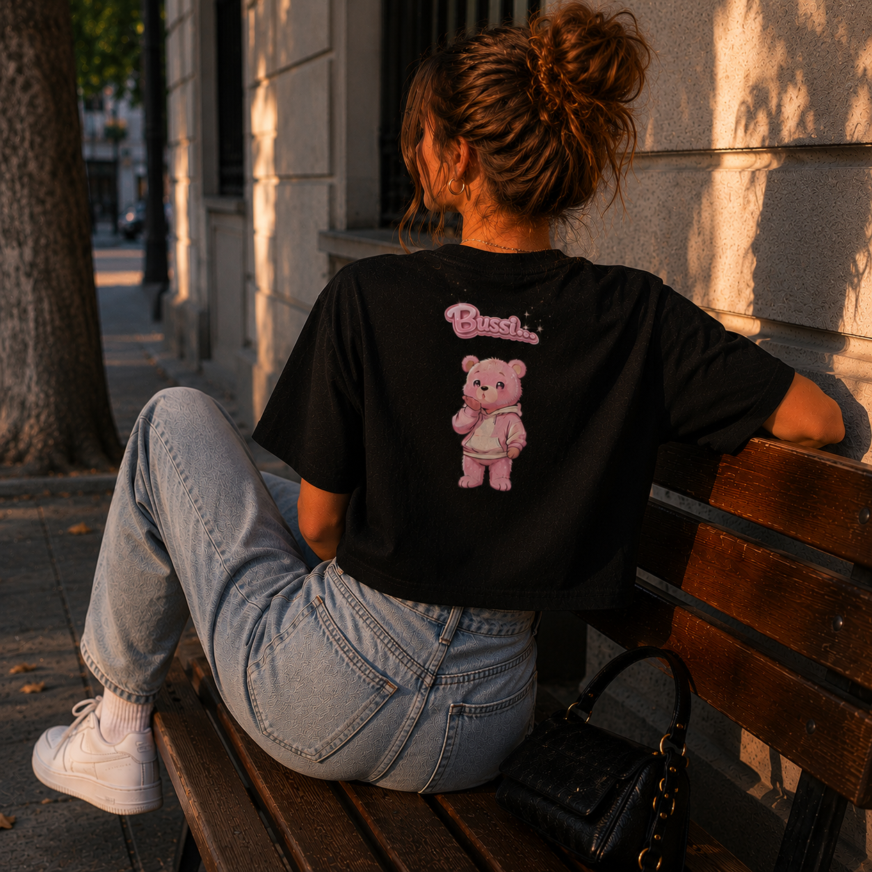 Strizzi Boutique "Bussibär" - Women’s crop top DE Hinten