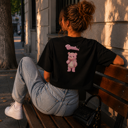 Strizzi Boutique "Bussibär" - Women’s crop top DE Hinten