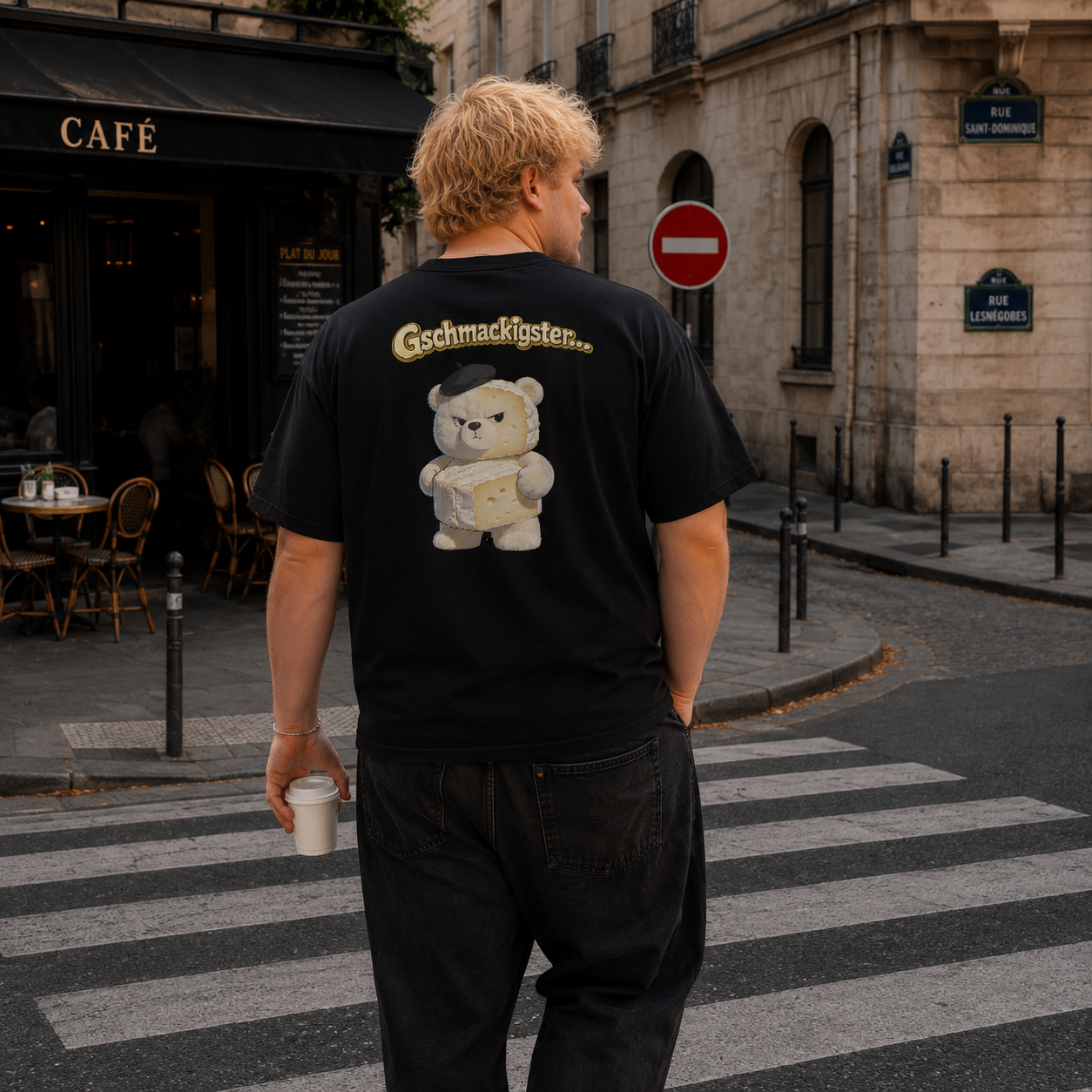Strizzi Boutique "Gschmackigster" - Unisex classic tee DE Hinten