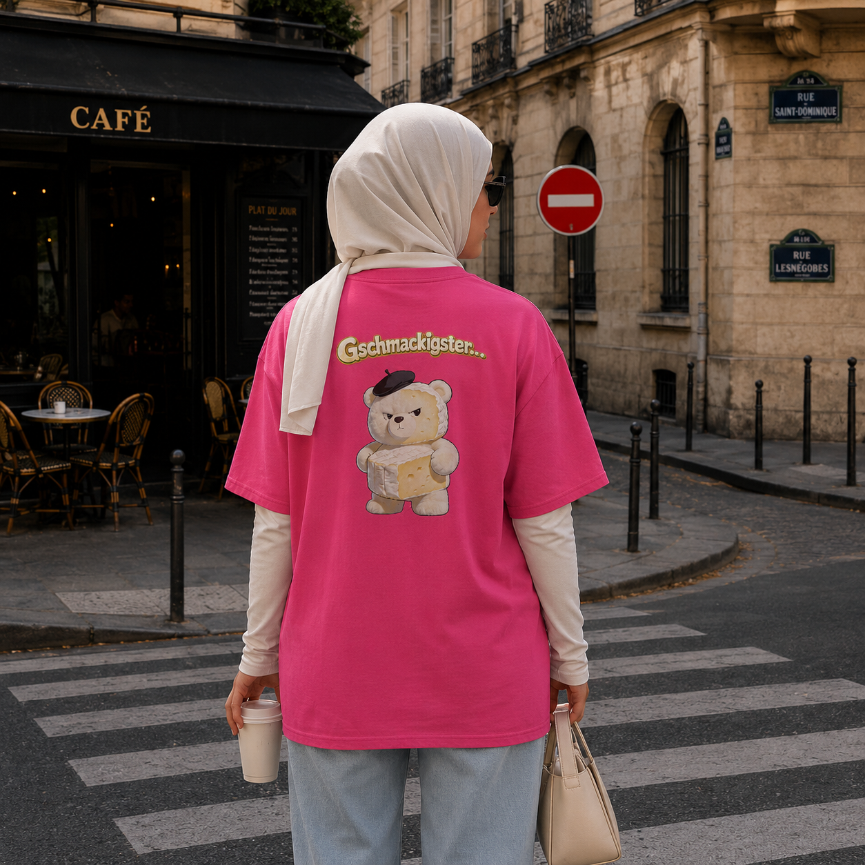 Strizzi Boutique "Gschmackigster" - Unisex classic tee DE Hinten