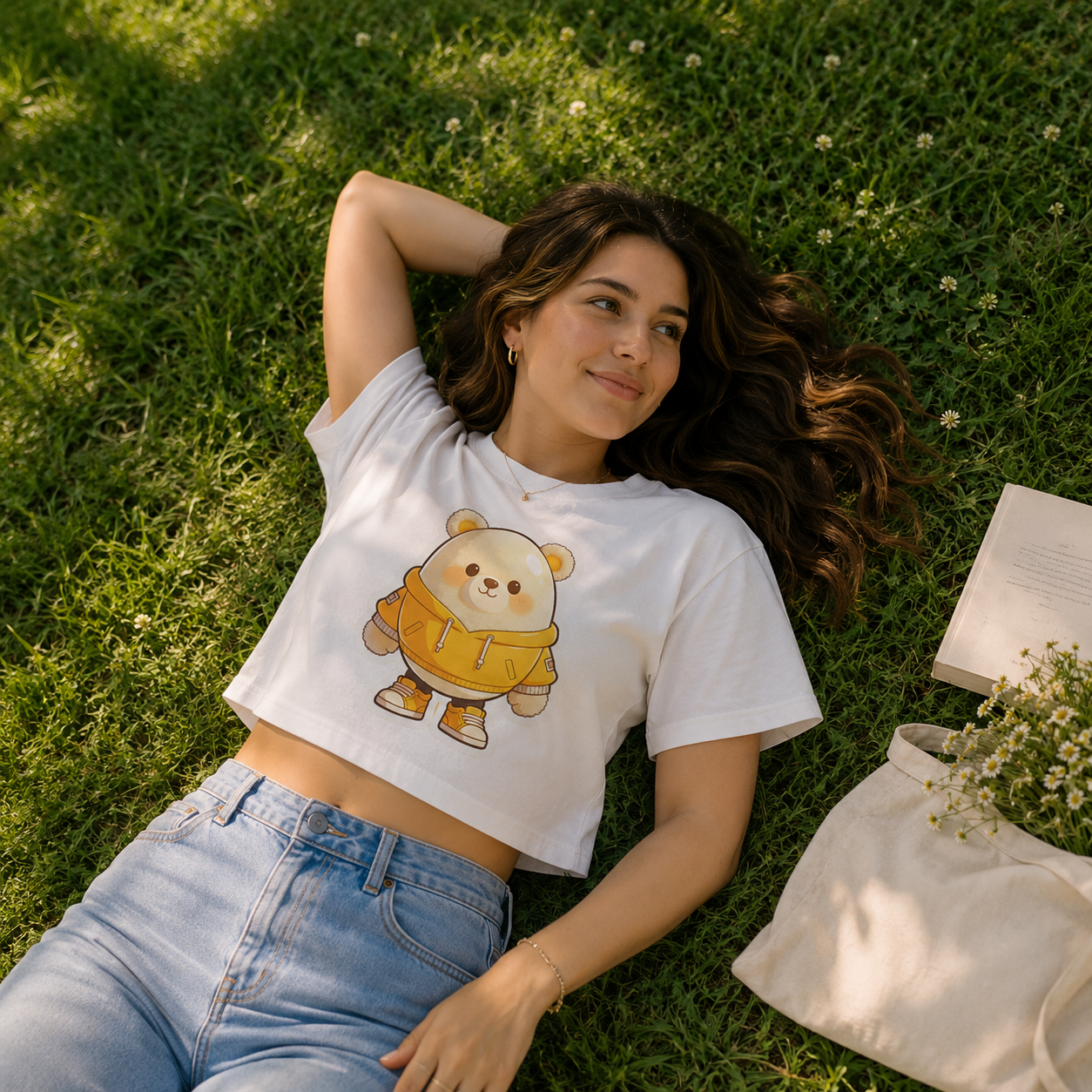 Strizzi Boutique "Eierbär" ohne Schrift - Women’s crop top Vorne